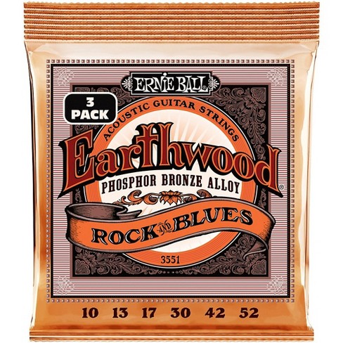 Ernie Ball Acoustic String Earthwood Rock and Blues 10-52