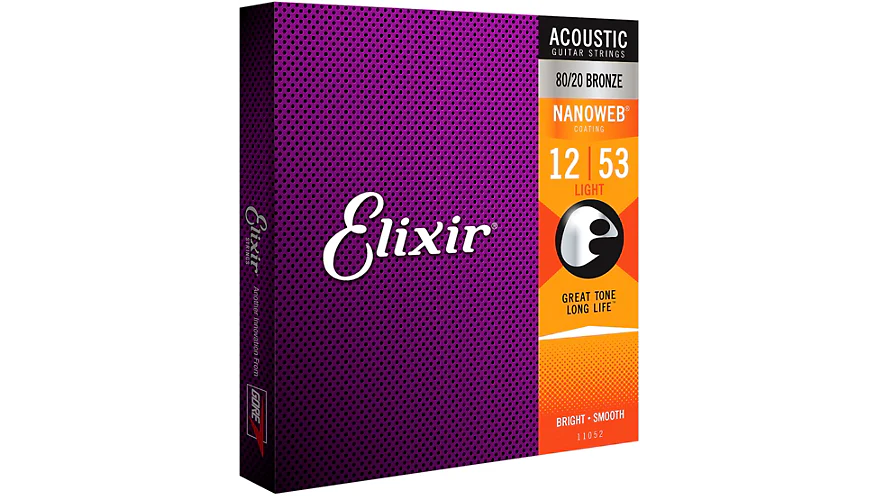 Elixir Acoustic 80/20 Nanoweb 11052 .012-.053